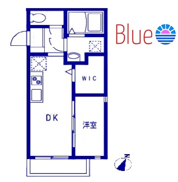 横浜市磯子区森のアパートの間取り