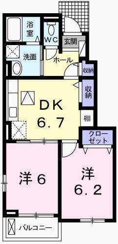 エスペランサ香寺の間取り