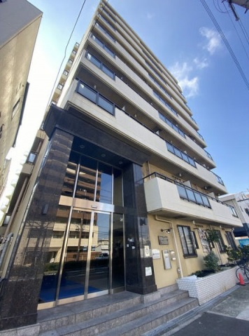 【大阪市東住吉区矢田のマンションの建物外観】