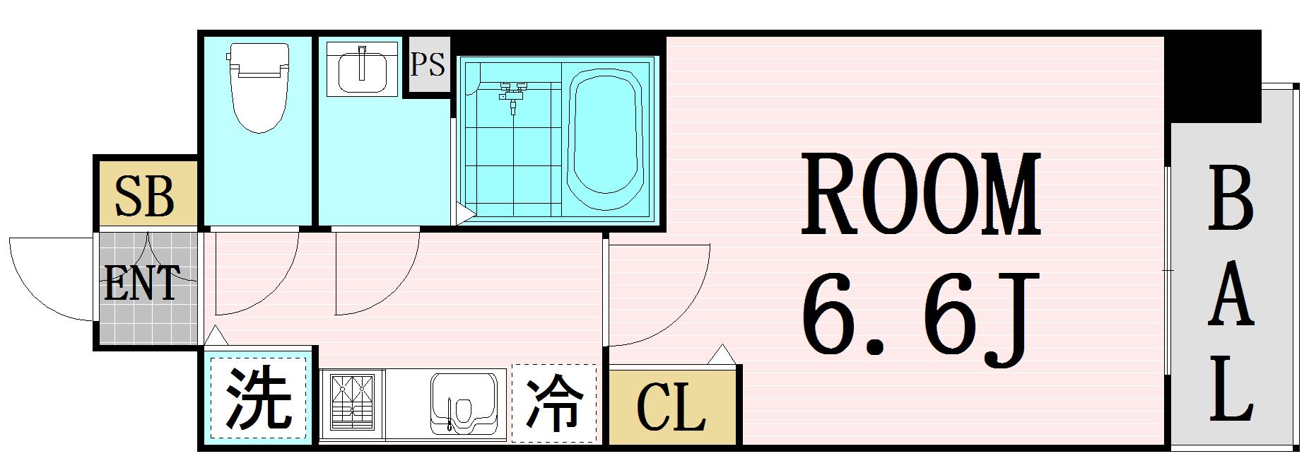 プレサンス梅田東アルファの間取り