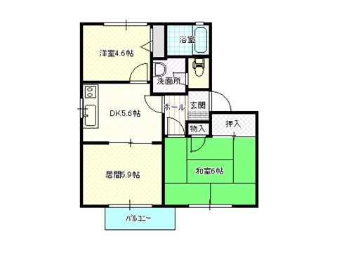 【アムールT　2棟の間取り】