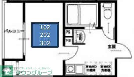 足立区伊興本町のアパートの間取り