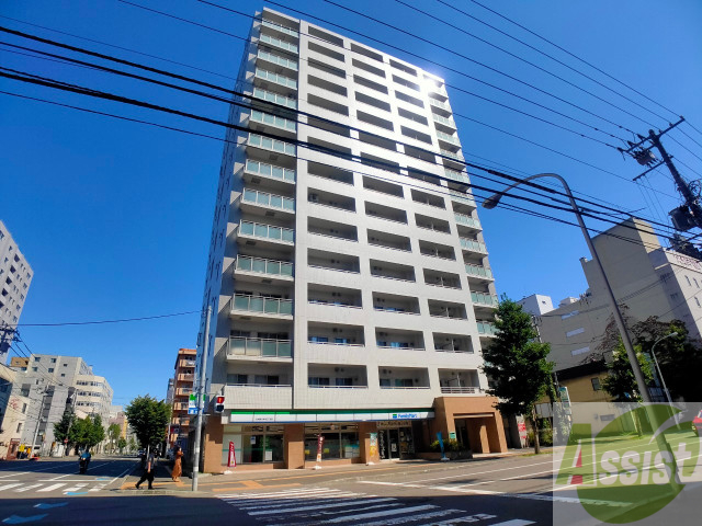 建物外観　札幌市中央区南四条東「クレジデンス札幌・南４条」