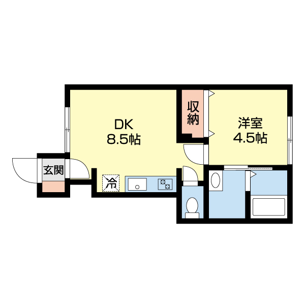 イーリッチテラス関屋本村の間取り写真