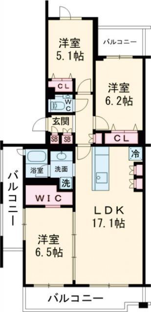 グランハイツ瀬田Northの間取り写真