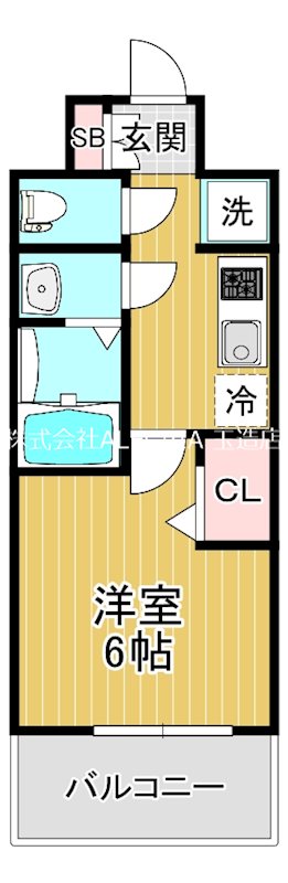 近鉄奈良線 布施駅 徒歩9分 15階建 築2年の間取り写真