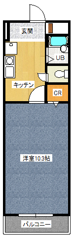 大村市古賀島町のマンションの間取り