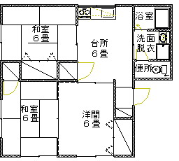 セジュールロゼAの間取り