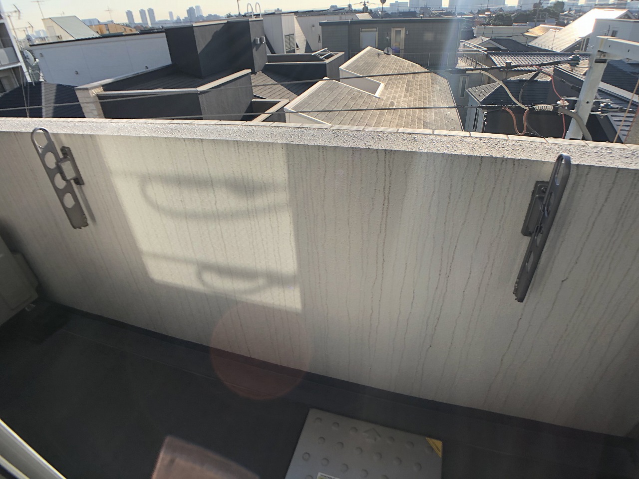 バルコニー　物干し金具あり