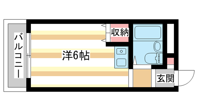 奈良市大宮町のマンションの間取り