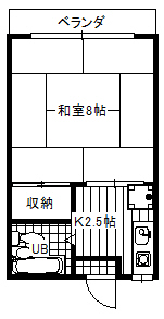 メゾンKK　1号棟の間取り