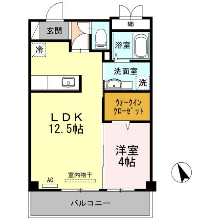 アネーロ枝大津の間取り