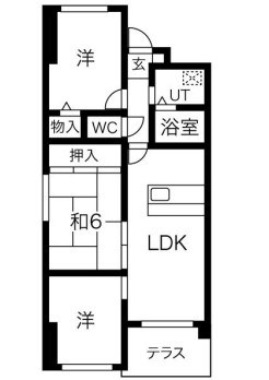 シャトー三和青山の間取り