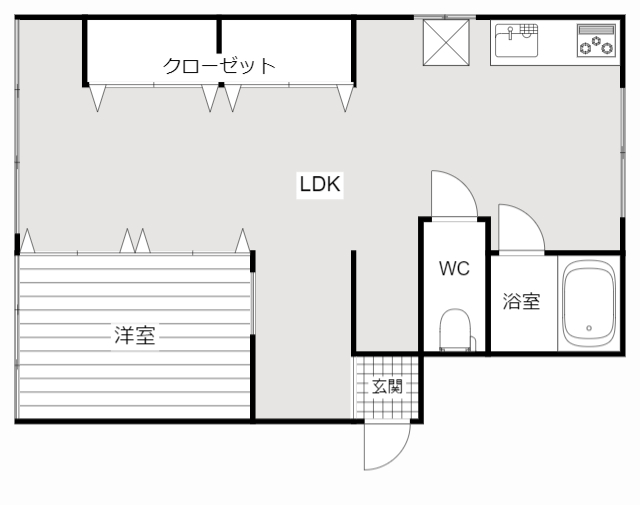 丸鈴グリーンビルCの間取り