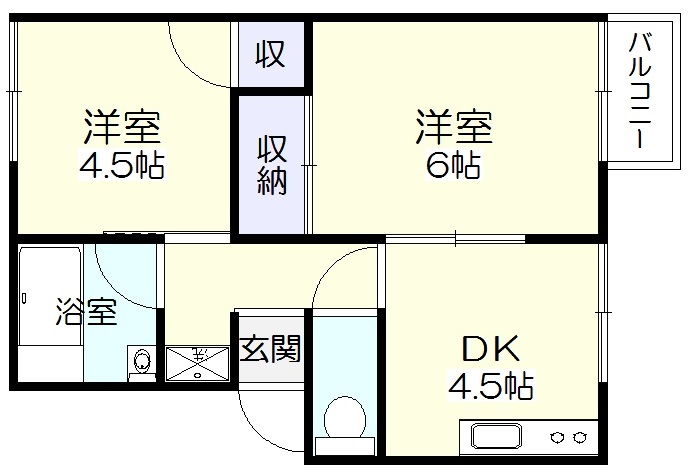 プレジール加茂Aの間取り