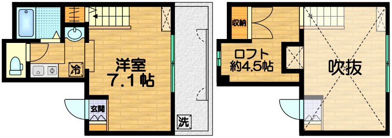 カレラ・デ・エステの間取り