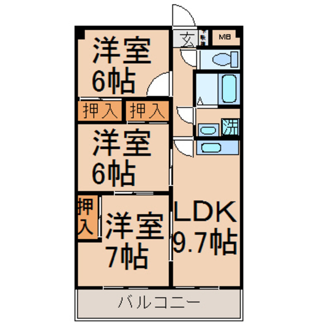 コンフォール・霞の間取り