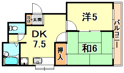 ベルメゾン王子公園の間取り