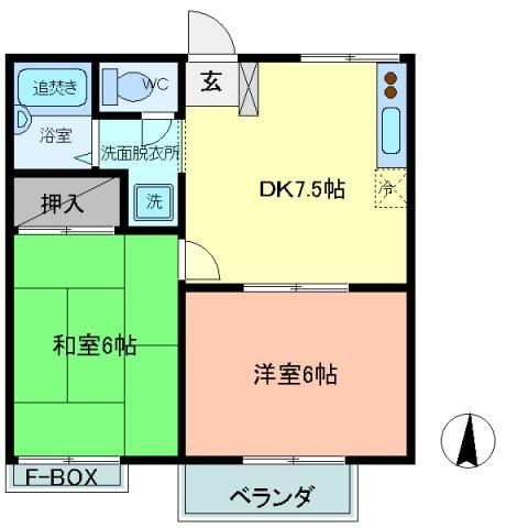 第2大久保ハイツの間取り