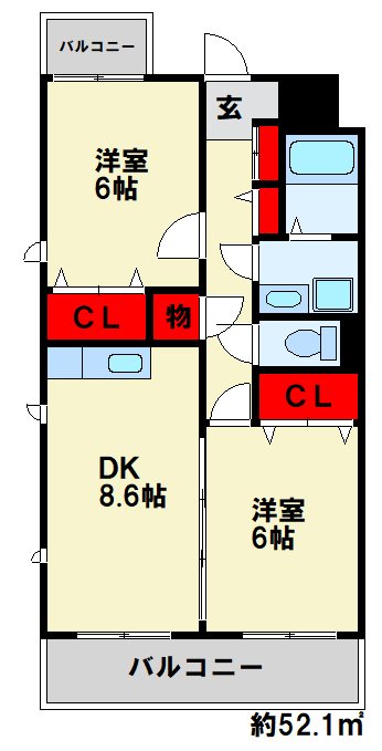 雅ビルの間取り