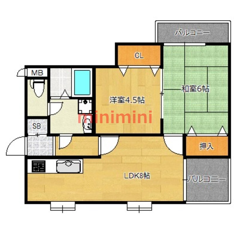 三井マンションの間取り