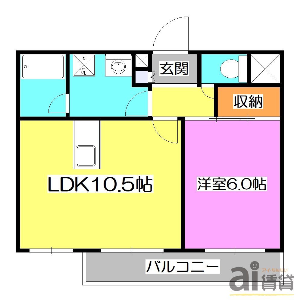 東村山市久米川町のマンションの間取り