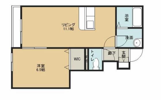 ＩＳ延友Ｂ棟の間取り