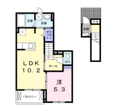 ラーク豊田町　Iの間取り