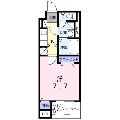 昭島市緑町のマンションの間取り