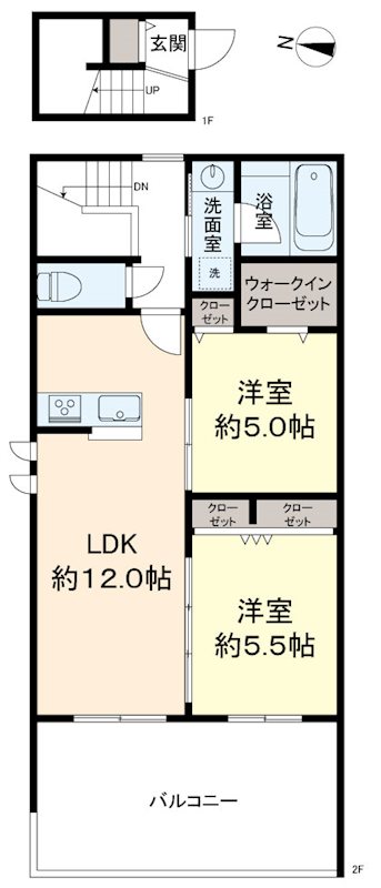 京王ラフィネ橋本テラスの間取り