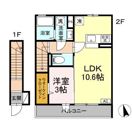 ローズコート青木島IIの間取り