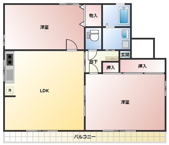 ルミナスＡ棟の間取り