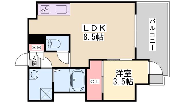 ＳＤグランツ神戸水木通の間取り