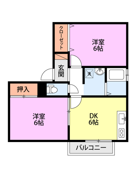 【メゾン　スパークＡ棟の間取り】