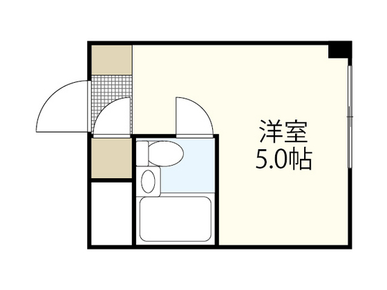 広島市中区広瀬北町のマンションの間取り