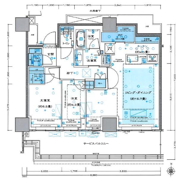 【ＴＨＥ　ＹＯＫＯＨＡＭＡ　ＦＲＯＮＴ　ＴＯＷＥＲの間取り】