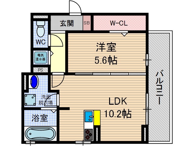 アダージョ富田の間取り