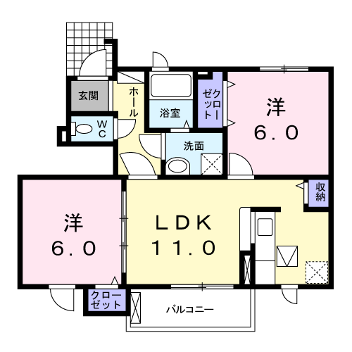 センティエルの間取り