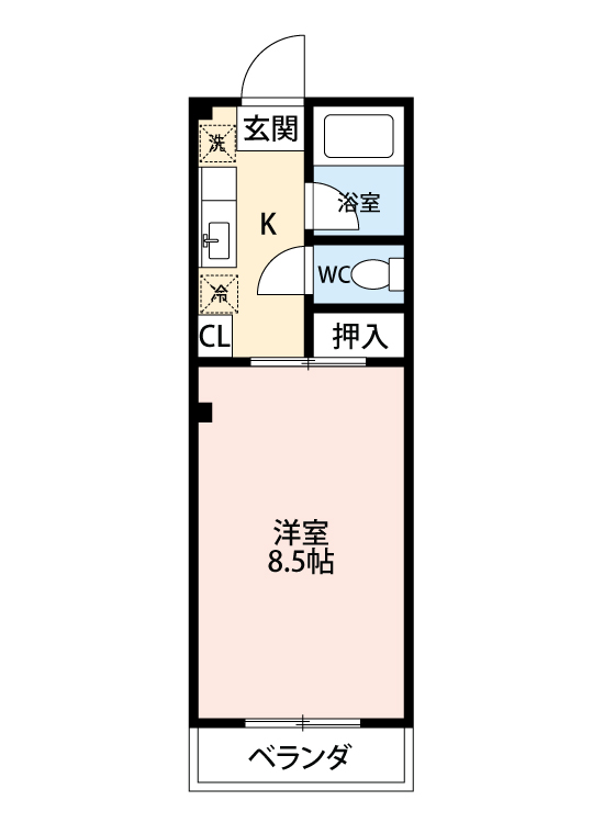 刈谷市東刈谷町のアパートの間取り