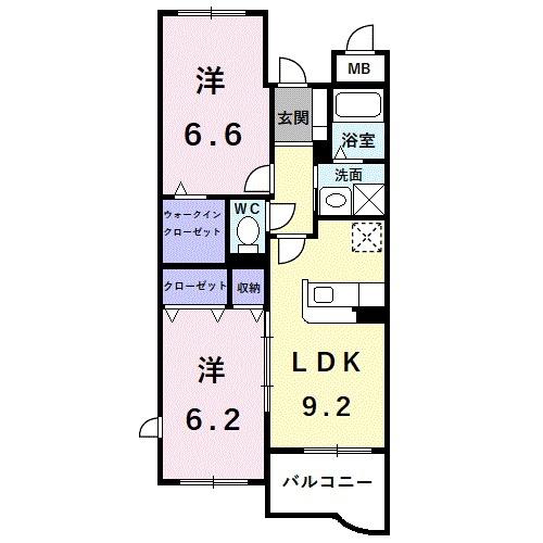 フロイデヴォーヌングの間取り