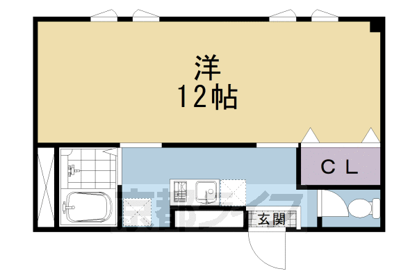 京都市南区吉祥院西浦町のマンションの間取り