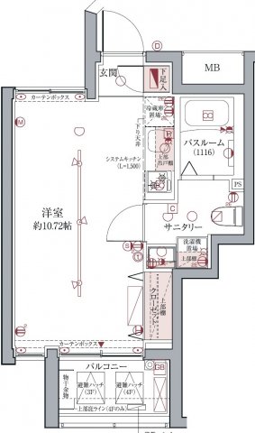 ラグディア高輪の間取り