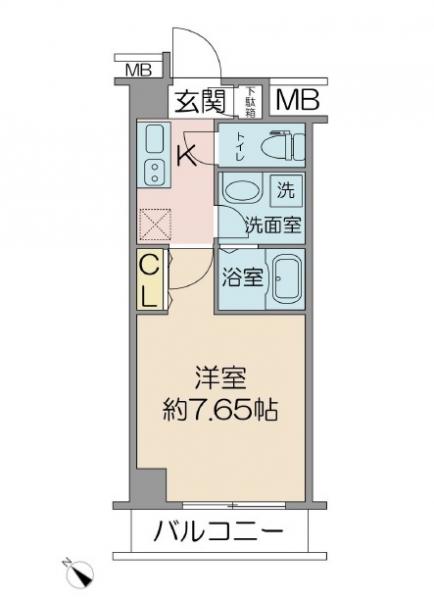 エスコート横浜関内の間取り