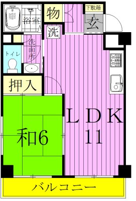 アーク春雨橋Ａ棟の間取り