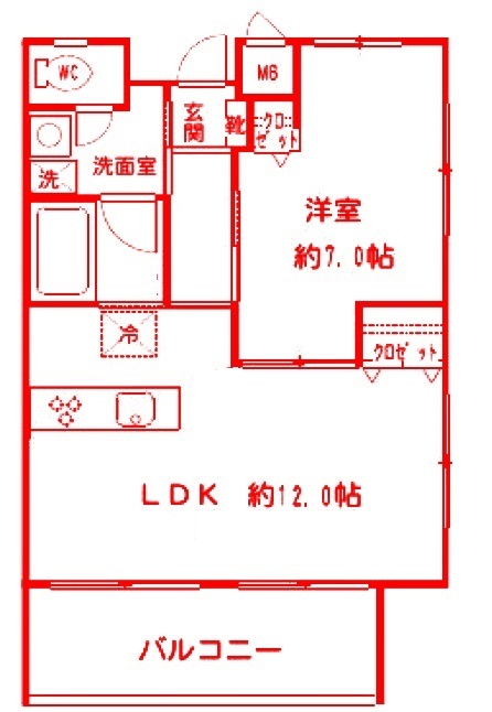 サンウエスト四谷上町の間取り