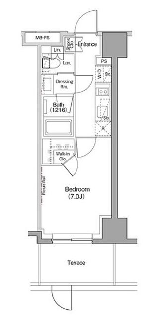 江東区木場のマンションの間取り