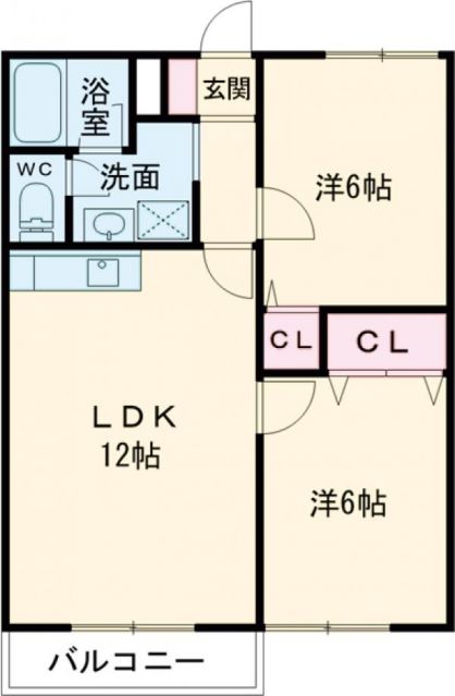 ソレイユ北鵜木の間取り