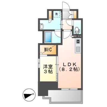 プレサンス　レイズ　千種今池の間取り