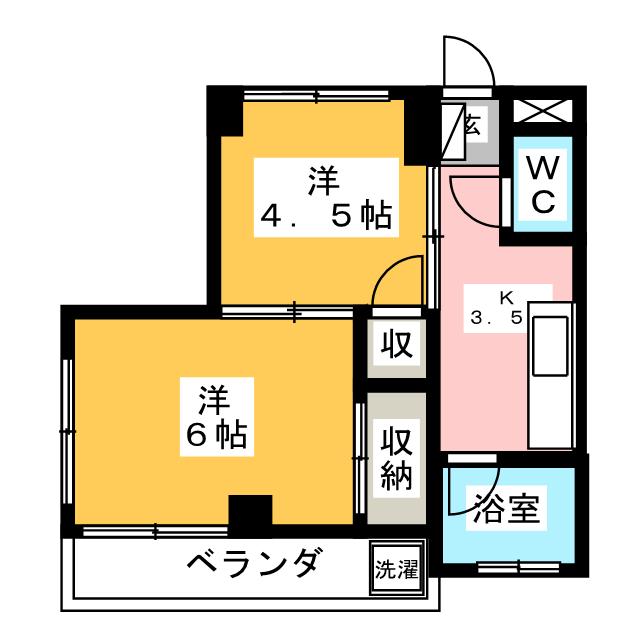 マンション中村の間取り