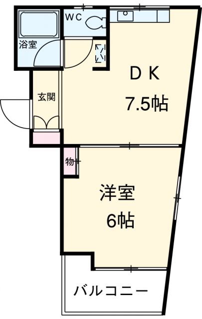 足立区綾瀬のマンションの間取り